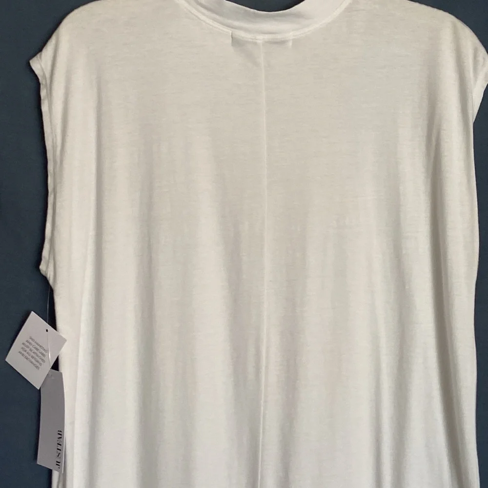 JUSTFAB Dress-NWT-Young Women Sz-S- Versatile White Beach/Pool/Robe/Coverup/Maxi